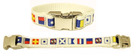 Nautical Bracelet, Silk Screened Code Flags