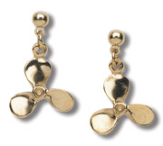 Gold Prop Earrings - Click Image to Close