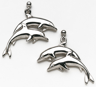 Dolphins-Silver - Click Image to Close