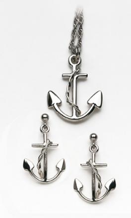 Large Anchor-Silver - Click Image to Close