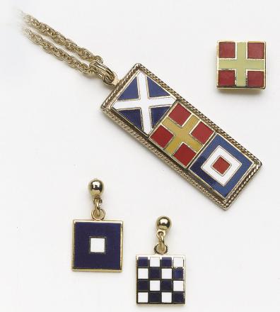 Codeflag Earrings - Click Image to Close